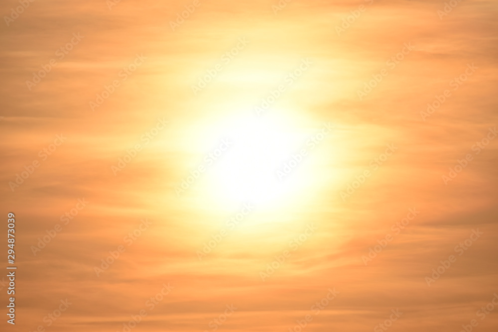 The background image of the golden sun.