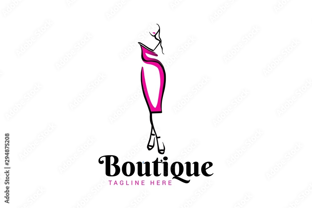 fashion boutique logo template Stock Vector Adobe Stock