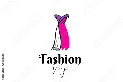 woman fashion logo template