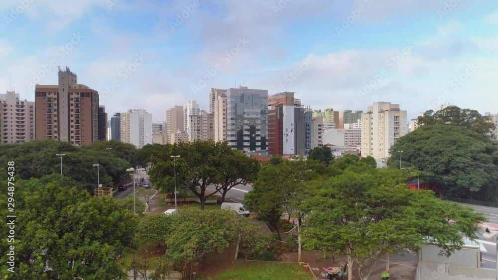 day time sao paulo city traffic square aerial panorama 4k brasil day time sao paulo city traffic square aerial panorama 4k brasil