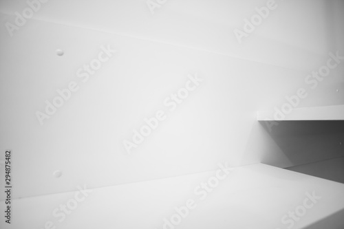 Wallpaper Mural black and white shelf with copy space . Torontodigital.ca