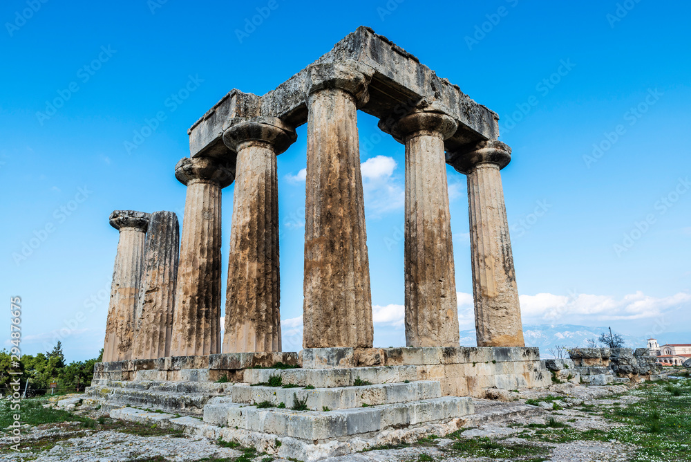 Temple of Apollo in ancient Corinth, Greece