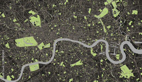 Detailed Map of London, UK