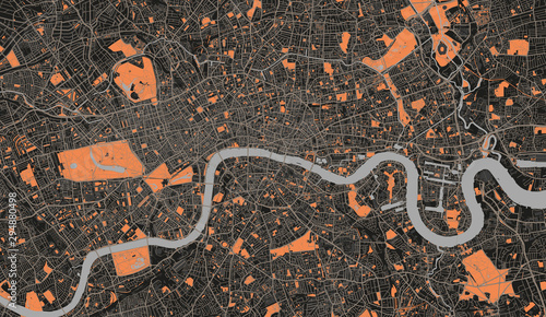 Detailed Map of London, UK