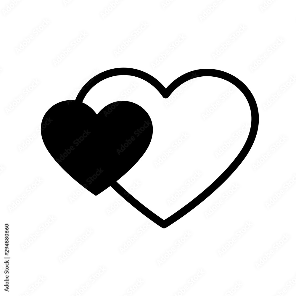 Hearth Icon Vector Design Template