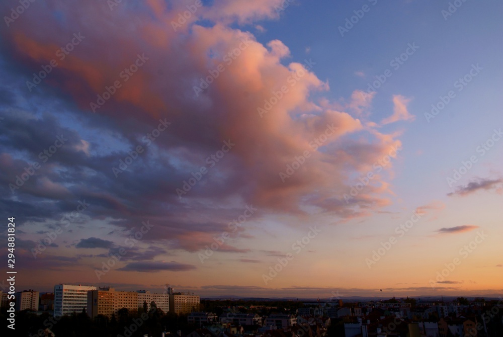 view of cloudy sky and various weather