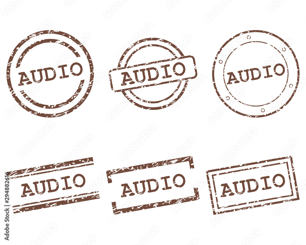 Fototapeta premium Audio Stempel