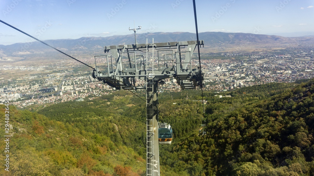 cable car in macedonial capitol skopje
