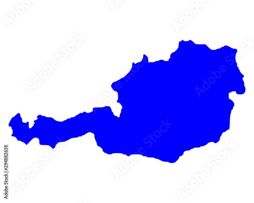 Karte von Österreich