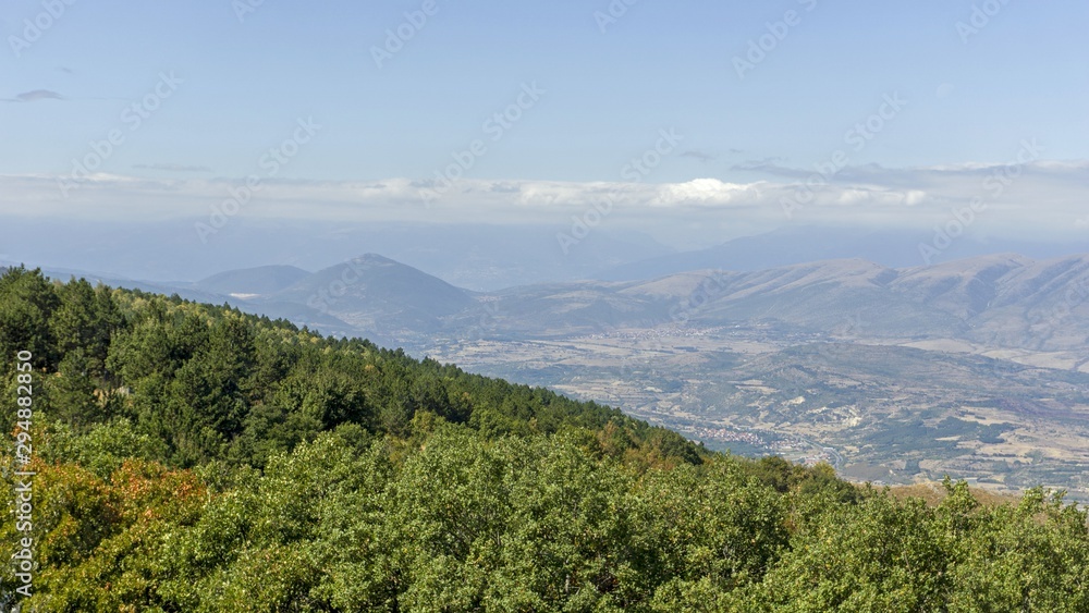 scenic view over macedonians capitol skopje scenic view over macedonians capitol skopje
