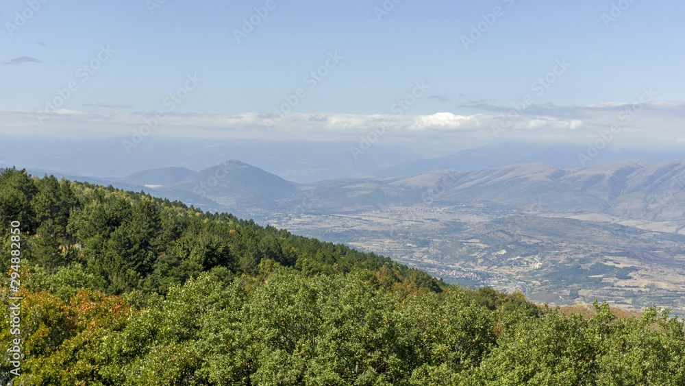 scenic view over macedonians capitol skopje