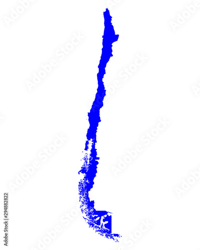 Karte von Chile