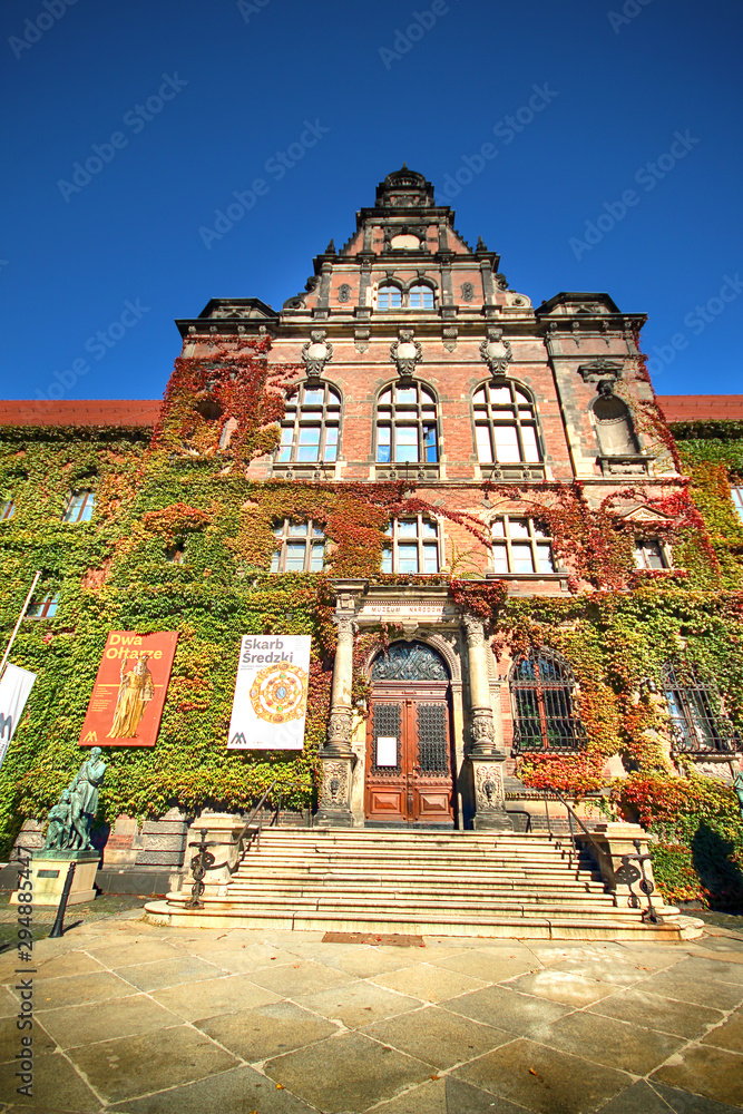 WROCLAW, POLAND OCTOBER 06, 2019 Wroclaw Old Town. The National