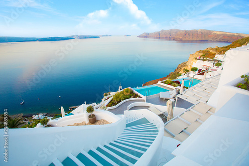 Beautiful Santorini by surise Greece
