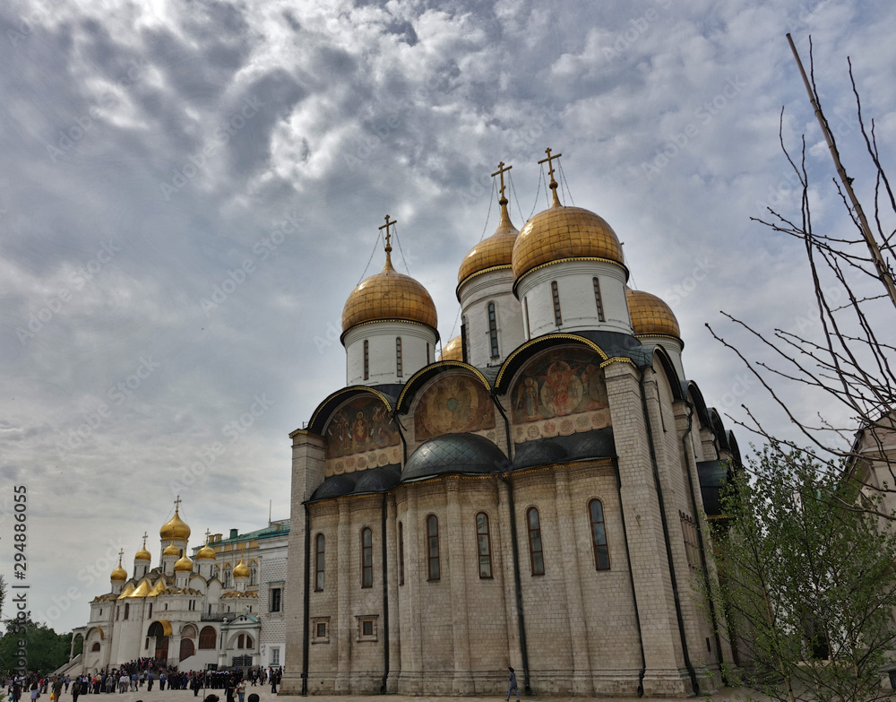 Vue sur la cathédrale de la Dormition de Moscou