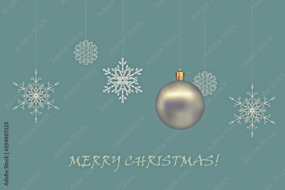 Christmas card.Christmas toys on a gray background. Christmas card.Christmas toys on a gray background.