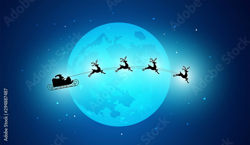 slitta di babbo natale, natale, notte di natale, volante, 