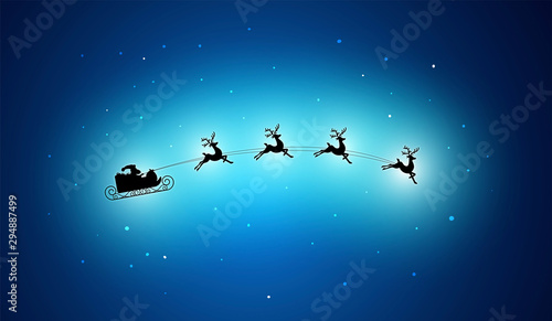 slitta di babbo natale, natale, notte di natale, volante, 