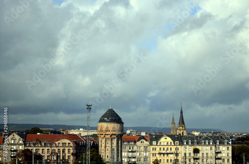 Wolkenhimmel über Metz