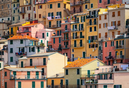 Obraz na płótnie Colorful houses of small village of Vernazza, Cinque Terre w salonie