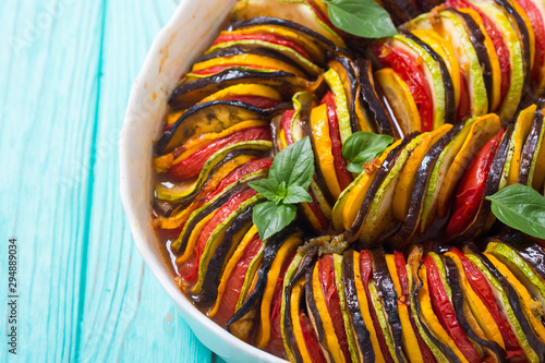 Traditional French cooked provencal vegetable dish - Ratatouille