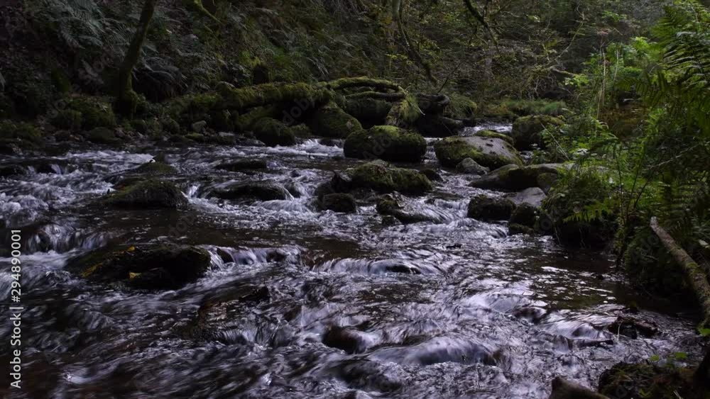 4K video of beautiful fresh water rapids, river flowing. Wildlife natural creek flow rocky surface. UHD. Video of natural landscape in autumn in Scotland in the UK. 4K video of beautiful fresh water rapids, river flowing. Wildlife natural creek flow rocky surface. UHD. Video of natural landscape in autumn in Scotland in the UK.