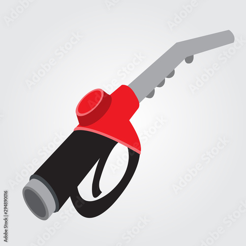 Filling pistol on a white background. Service concept and repair