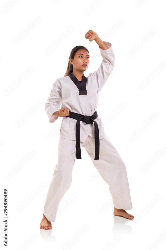 Forearm block for upper strike, full body Forearm block for upper strike, full body