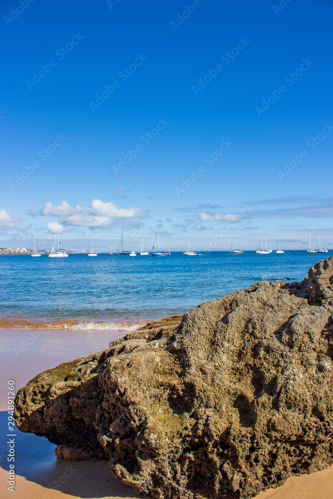 rocks with sea in the background rocks with sea in the background