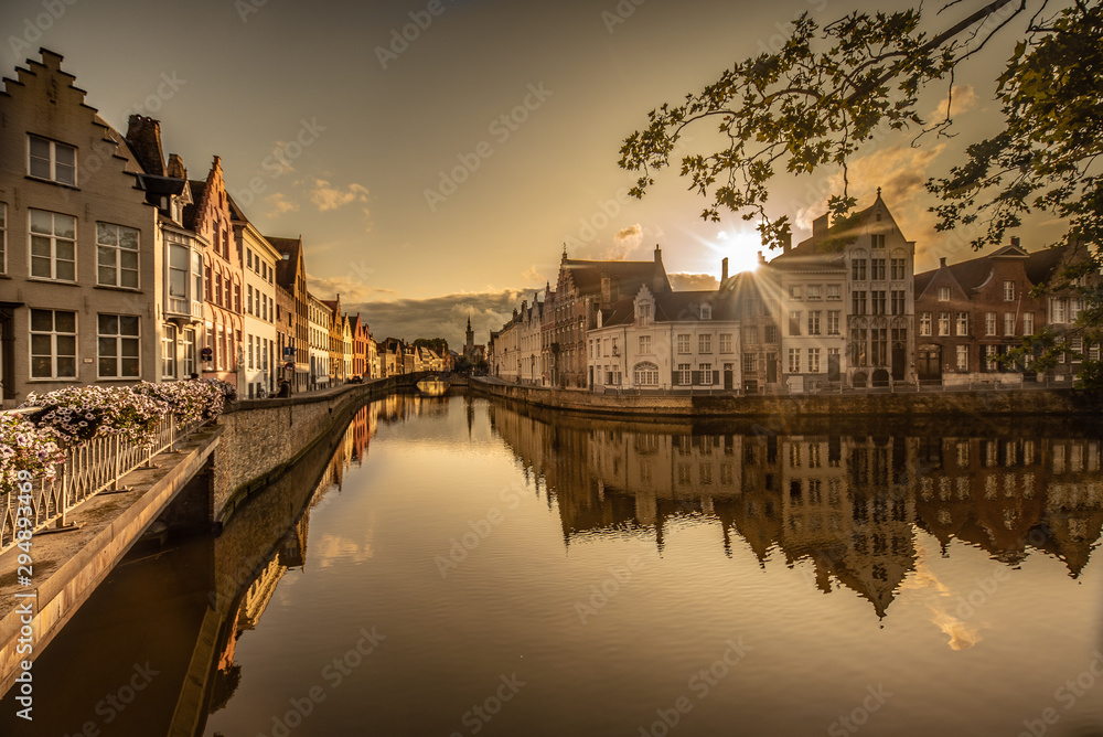 Brugge golden hour