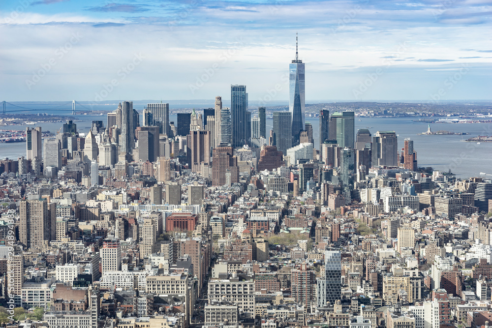 Cityscape of Manhattan in New York City Cityscape of Manhattan in New York City
