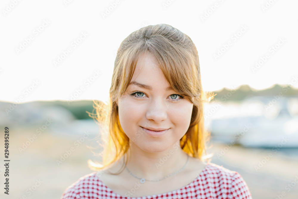 Portrait of smiling young woman Portrait of smiling young woman