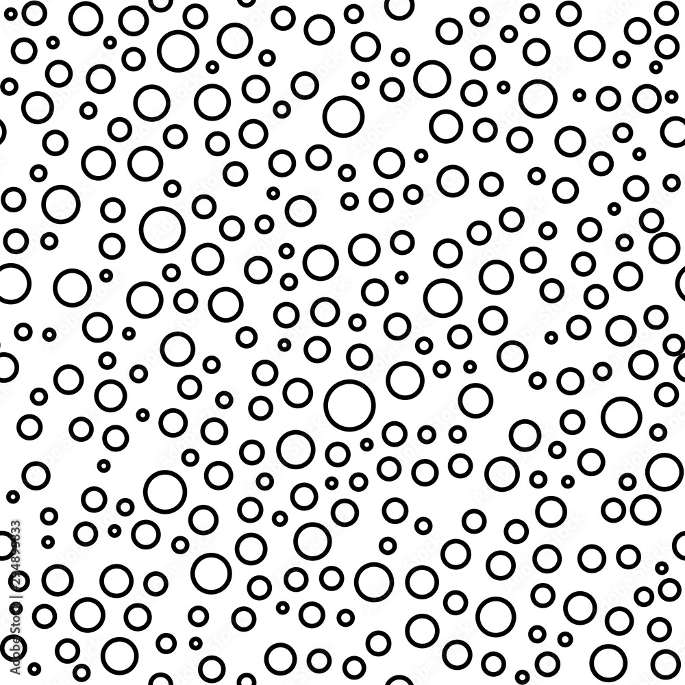 Seamless background with random black bubles. Abstract ornament. Dotted abstract pattern Seamless background with random black bubles. Abstract ornament. Dotted abstract pattern