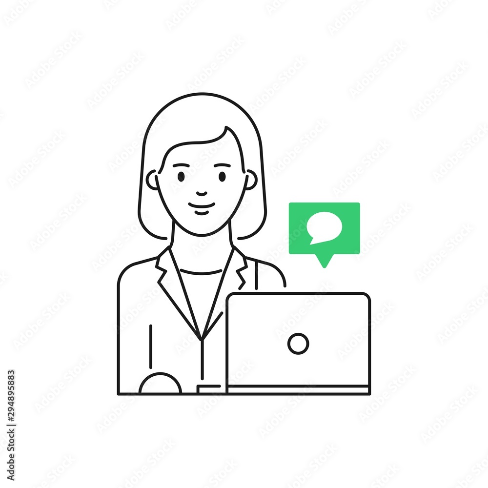 Live chat support, help center, customer support service vector illustration Live chat support, help center, customer support service vector illustration