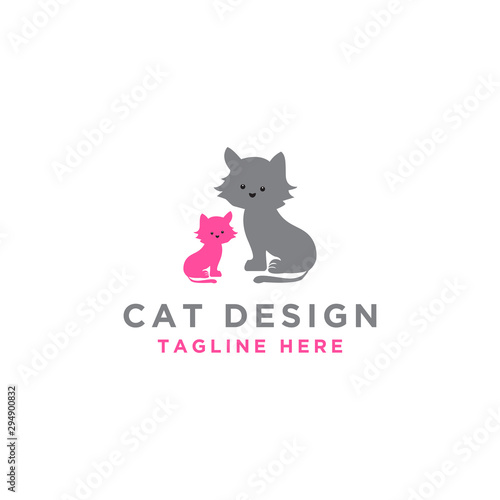 Logo design vector template for cats © side