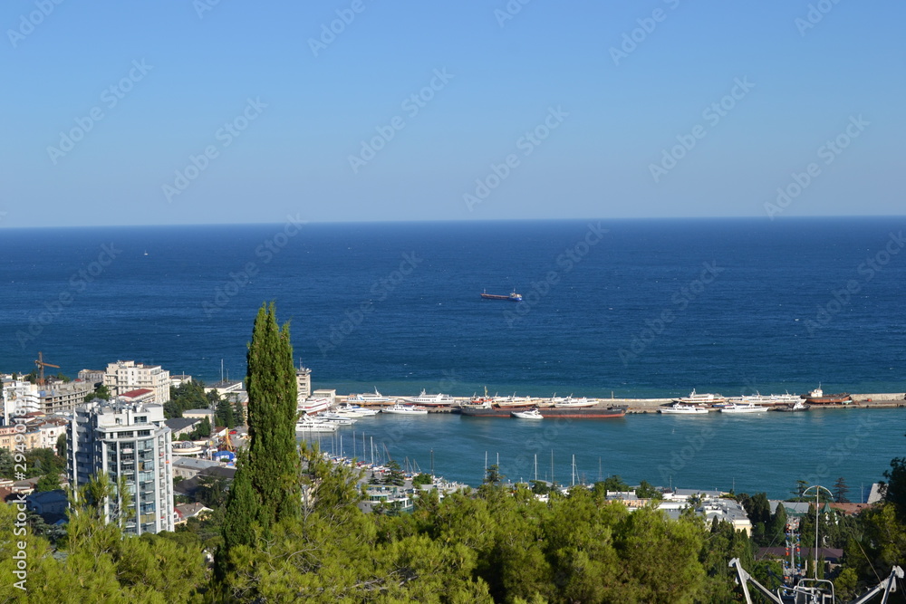 sea bay in Yalta Crimea