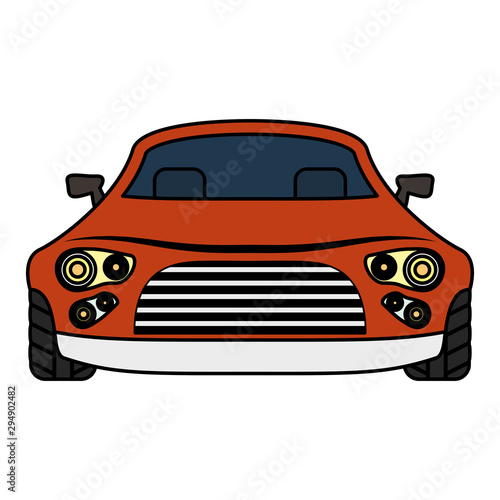 sedan car vehicle isolated icon