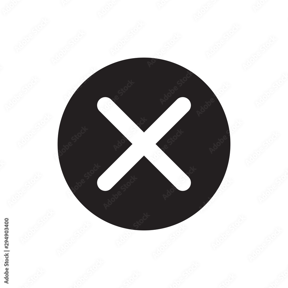 Close Mark Icon Vector Illustration Close Mark Icon Vector Illustration