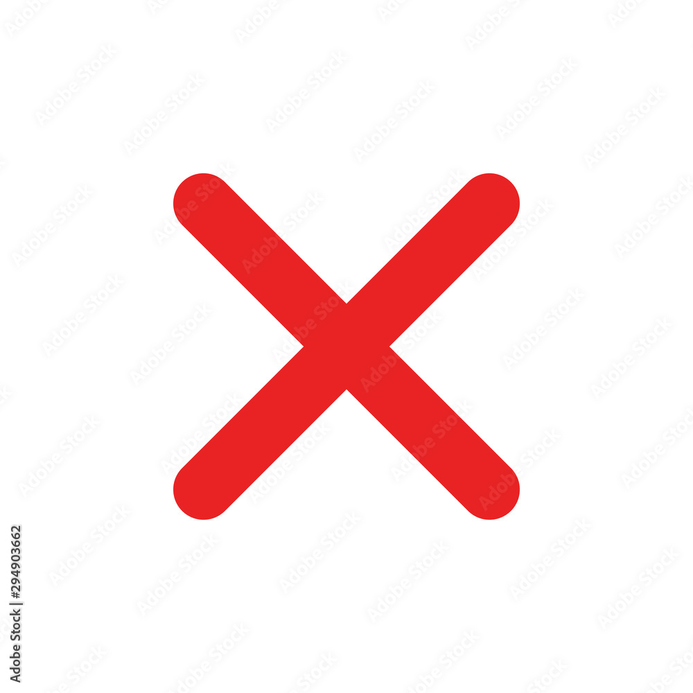 Close Mark Icon Vector Illustration Close Mark Icon Vector Illustration