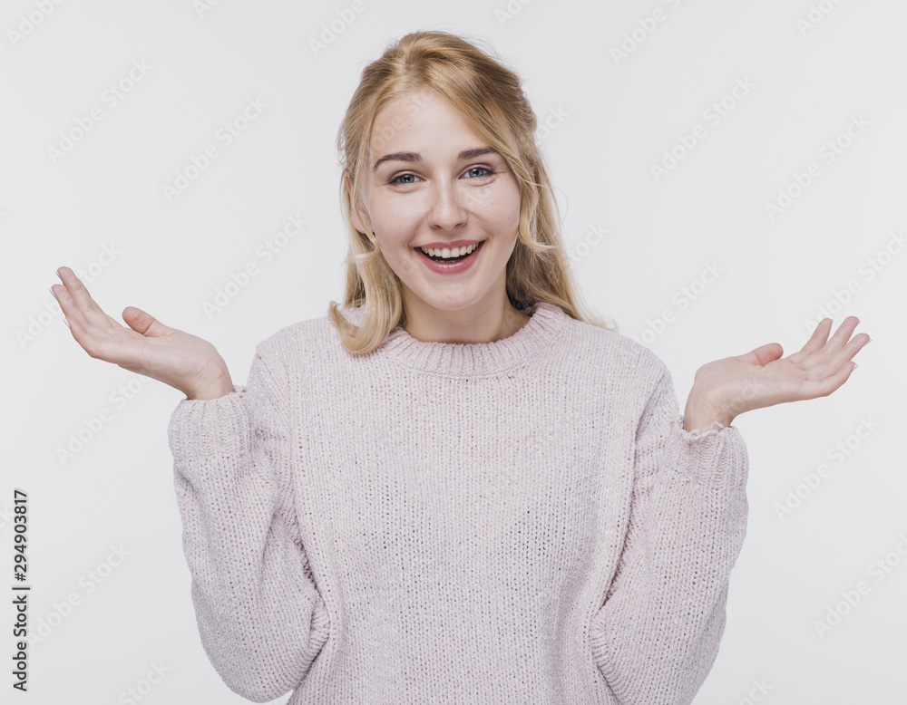 Portrait of happy young woman