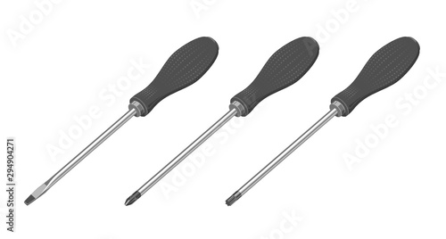 Set di cacciaviti a taglio, croce e torx