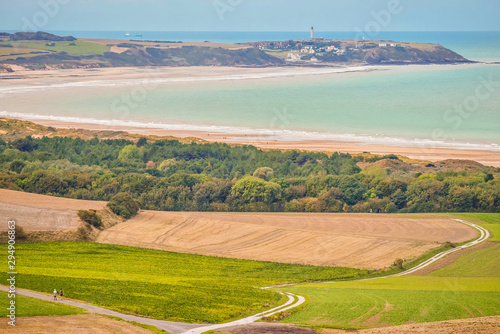 Beautiful landscape of the coast in the north of France