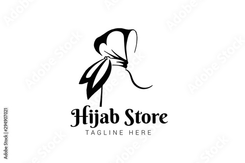 Muslimah Hijab logo template