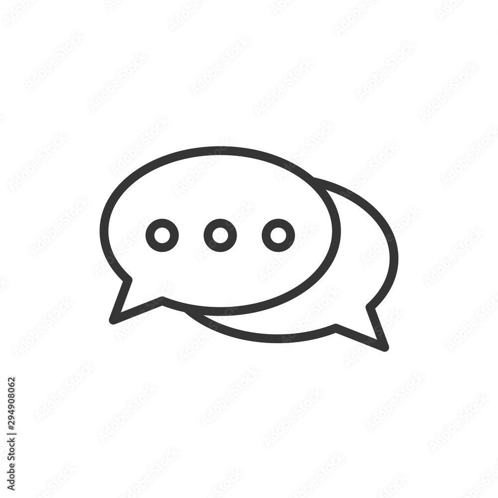 Speech Bubble Chat Icon Vector Illustration Speech Bubble Chat Icon Vector Illustration