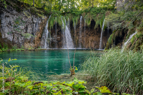 Fototapeta Naklejka Na Ścianę i Meble -  Plitvice lake one of the most famous National Park in Croatia