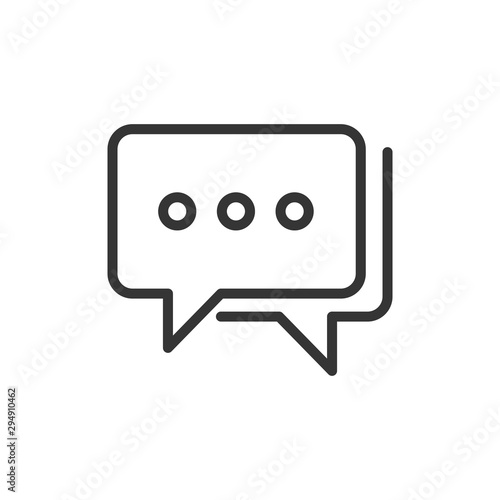 Speech Bubble Chat Icon Vector Illustration