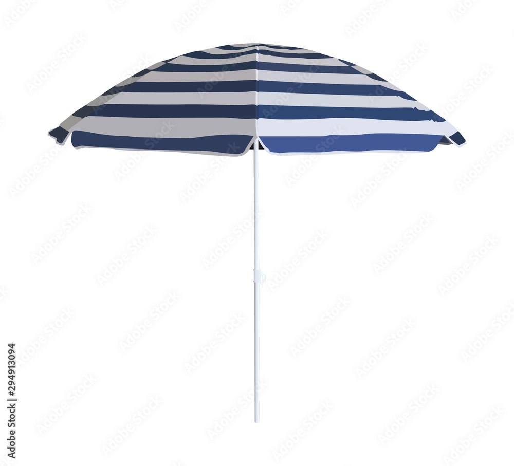 Obraz premium beach umbrella realistic vector illustration