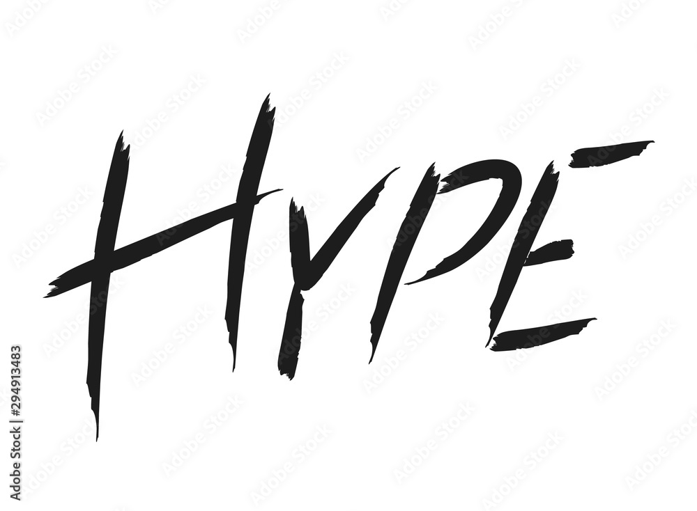 hype word lettering vector illustration hype word lettering vector illustration