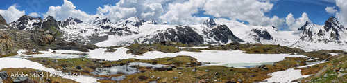 Amazing Rutor glacier and glacier lagoons, Aosta Valley, Italy © estivillml