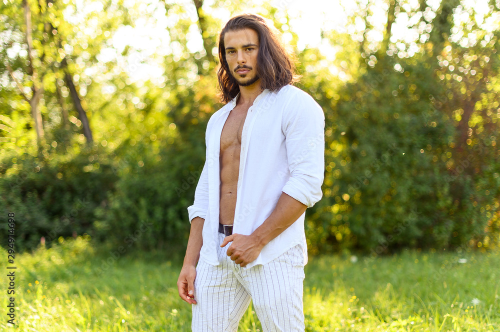 Camicia hot sale aperta uomo